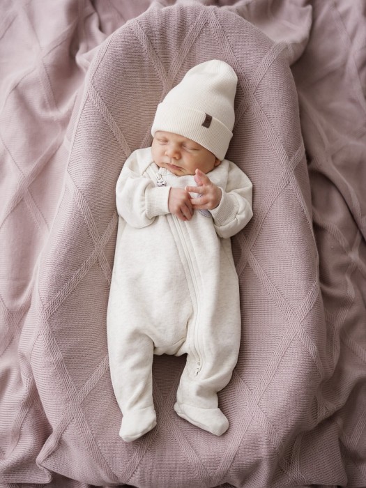 комбинезон-косуха с закрытой ножкой "ванильный пудинг" утепленный 0+ по цене 2699 руб вид справа
