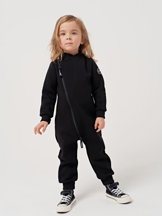 комбинезон-косуха "уголь" утепленный от бренда bungly вид слева