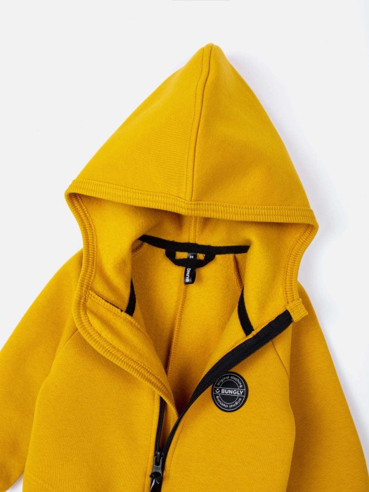 комбинезон с капюшоном и карманами "горчица" утепленный по цене 3599 руб вид справа