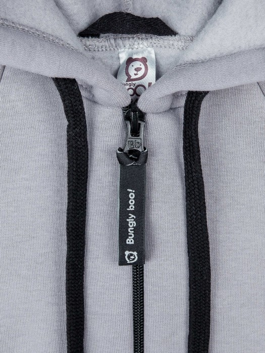 комбинезон с капюшоном и накладным карманом "жемчуг" из россии вид сбоку