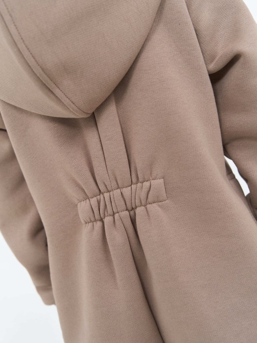 комбинезон с карманами "кокос" утепленный из россии вид сбоку