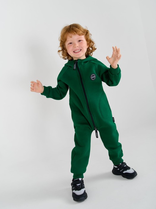 комбинезон с карманами "малахит" утепленный от бренда bungly вид слева