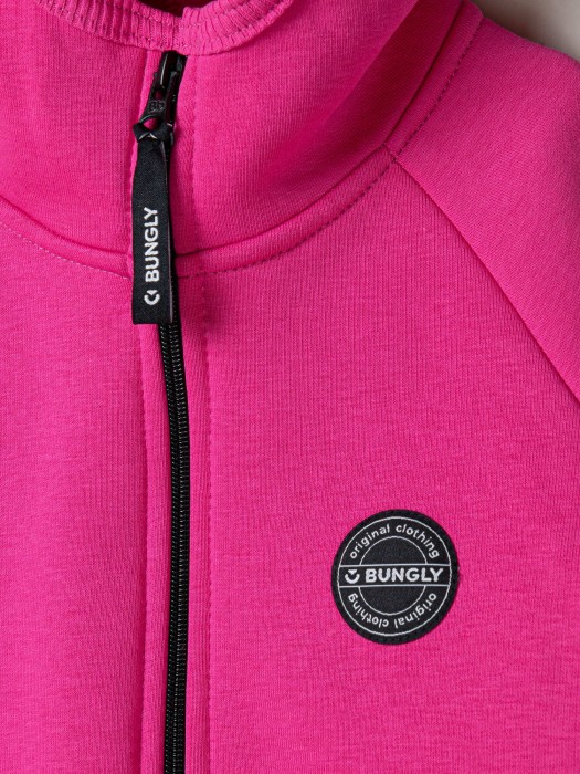 комбинезон с клапаном "фуксия" утепленный из россии вид сбоку