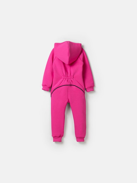комбинезон с клапаном "фуксия" утепленный из проверенных материалов спереди