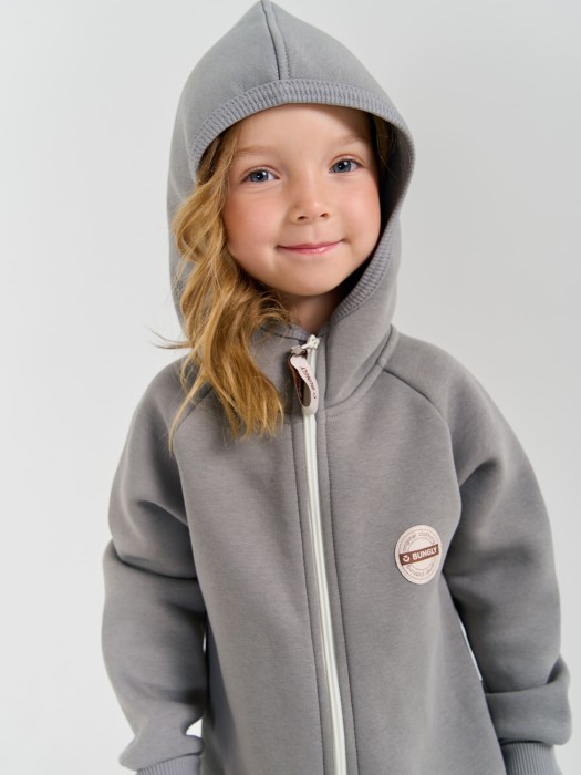 комбинезон с клапаном "голубка" утепленный повседневного стиля с лицевой стороны