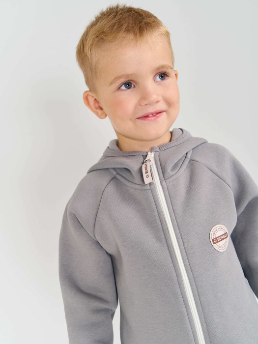 комбинезон с клапаном "голубка" утепленный от 1 до 3 лет с изнаночной стороны