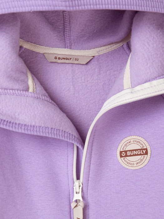 комбинезон с клапаном и капюшоном "лаванда" утепленный по цене 3699 руб вид справа