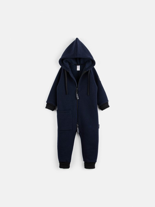 комбинезон с накладным карманом "ежевика" утепленный фотография