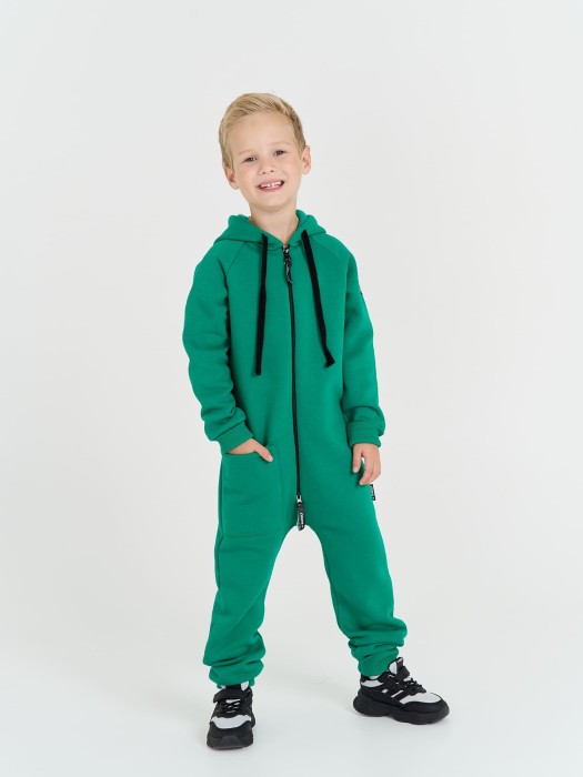 комбинезон с накладным карманом "кипарис" утепленный из россии вид сбоку