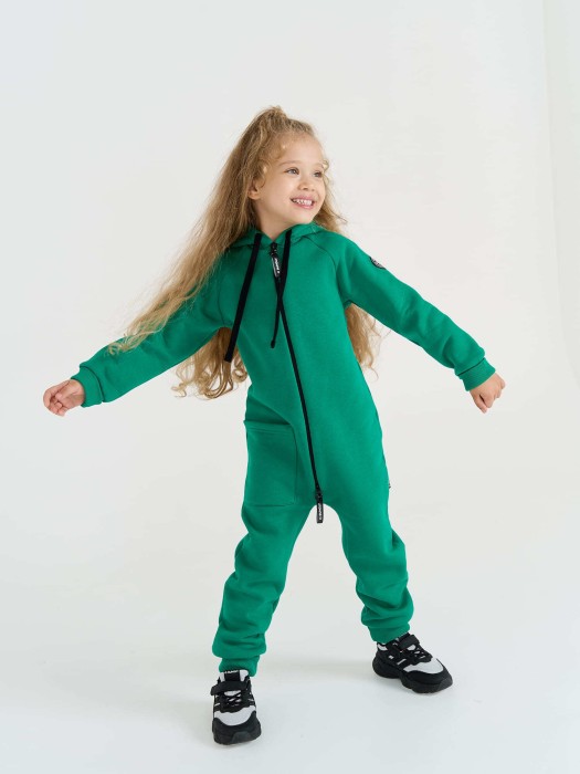 комбинезон с накладным карманом "кипарис" утепленный из проверенных материалов спереди