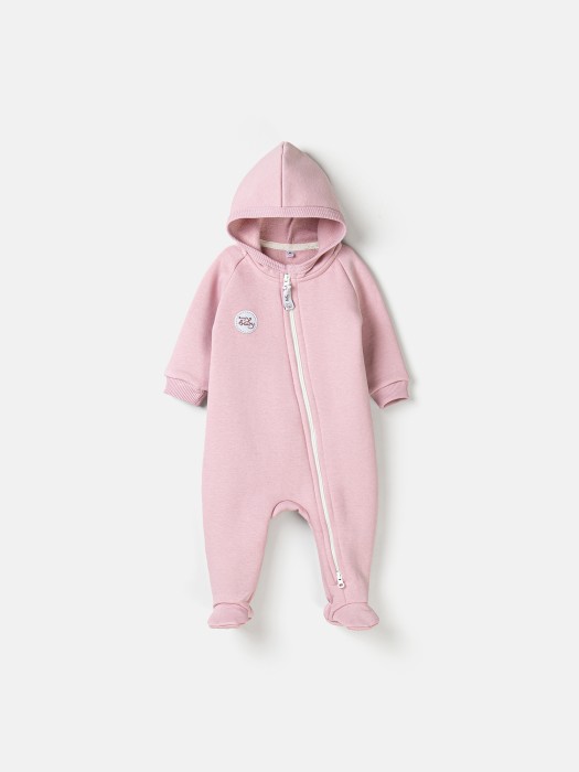 комбинезон с закрытой ножкой "пудра" утепленный 0+ фотография