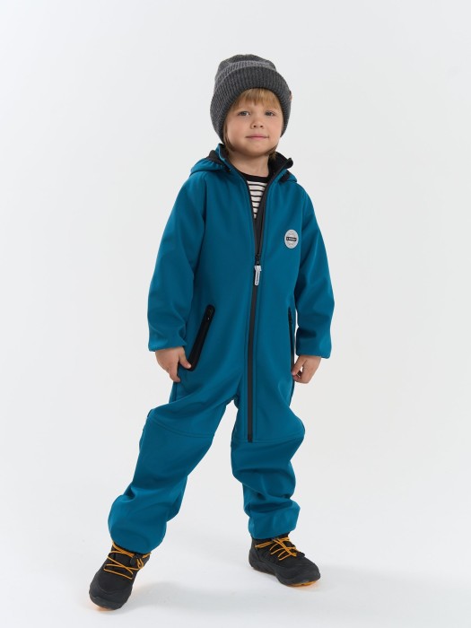 комбинезон softshell демисезонный "море" от бренда bungly вид слева