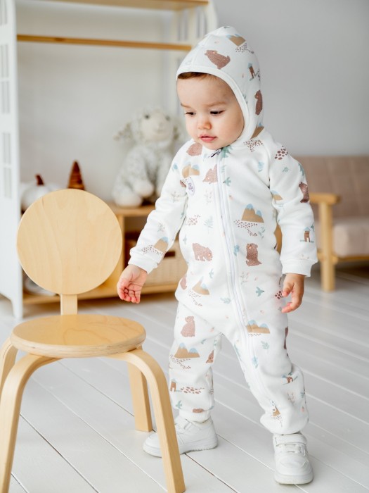 комбинезон "тайга" утепленный 0+ от бренда bungly вид слева