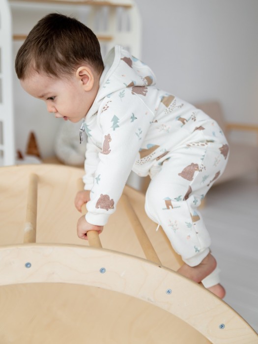 комбинезон "тайга" утепленный 0+ от 1 до 3 лет с изнаночной стороны