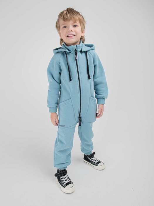 комбинезон-трансформер "аква" утепленный из проверенных материалов спереди