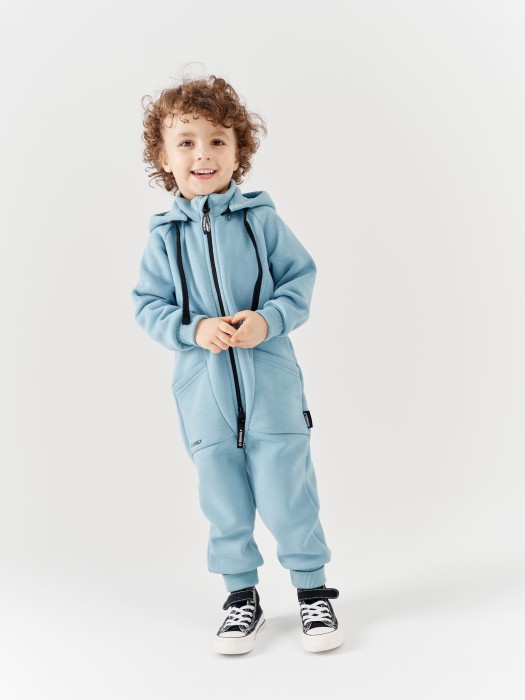 комбинезон-трансформер "аква" утепленный активного стиля с лицевой стороны