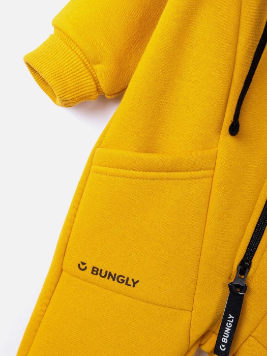 комбинезон-трансформер "горчица" утепленный из россии вид сбоку