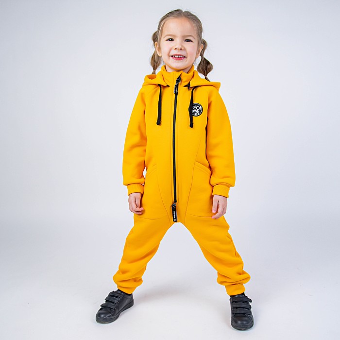 комбинезон-трансформер с клапаном "абрикос" от бренда bungly вид слева