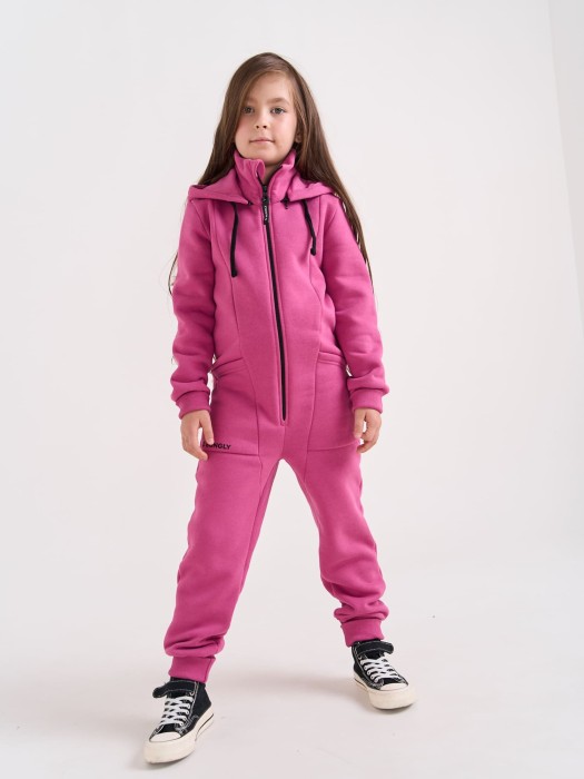 комбинезон-трансформер с клапаном "ультрафиолет" утепленный 7+ от бренда bungly вид слева