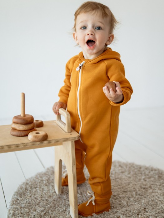 комбинезон "янтарь" утепленный 0+ из проверенных материалов спереди