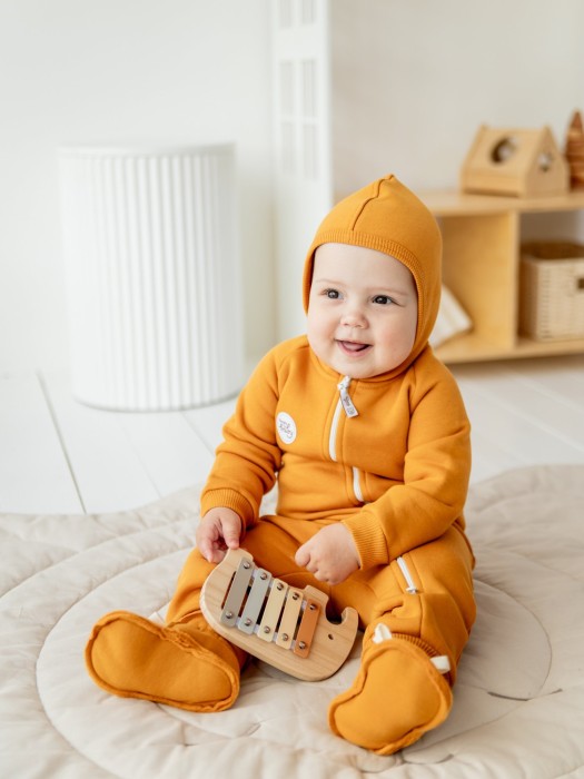 комбинезон "янтарь" утепленный 0+ от 1 до 3 лет с изнаночной стороны