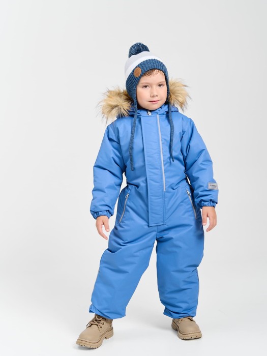 комбинезон зимний "деним" от бренда bungly вид слева