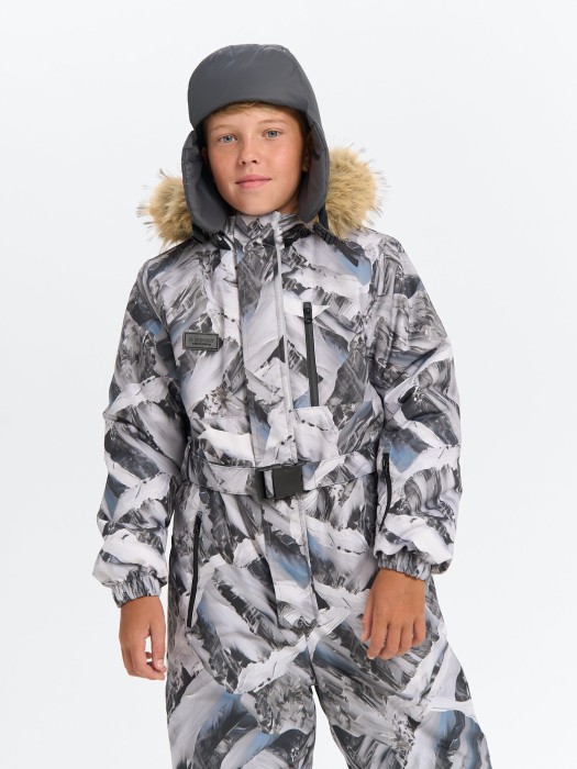 комбинезон зимний "горы" 7+ из россии вид сбоку