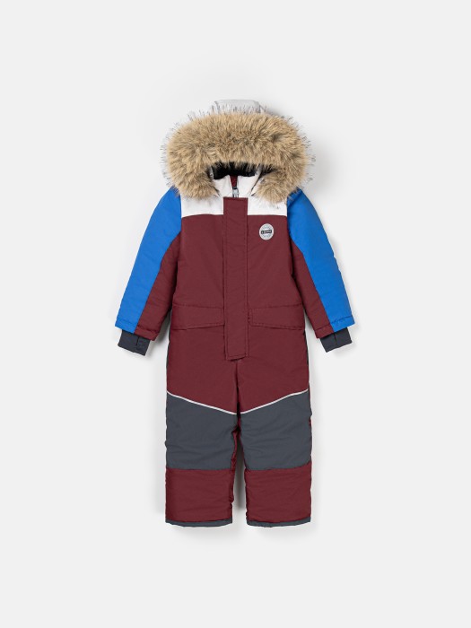 комбинезон зимний с системой роста "гранат" от бренда bungly вид слева