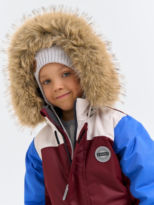 комбинезон зимний с системой роста "гранат" из проверенных материалов спереди