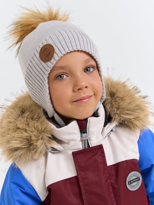 комбинезон зимний с системой роста "гранат" от 1 до 3 лет с изнаночной стороны