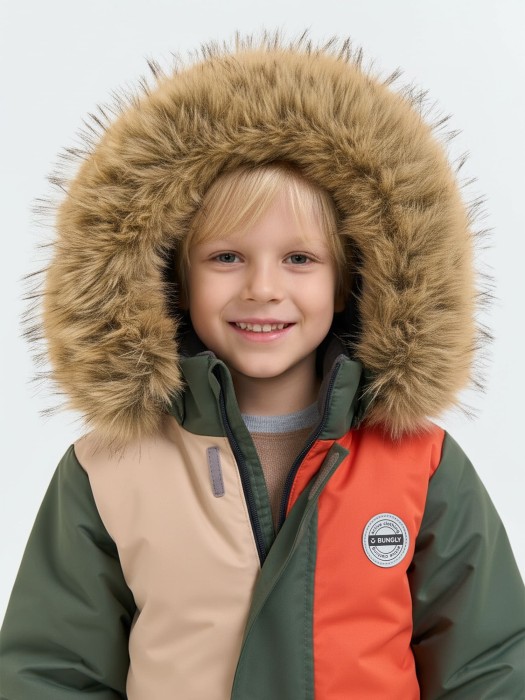 комбинезон зимний с системой роста "папоротник" из проверенных материалов спереди