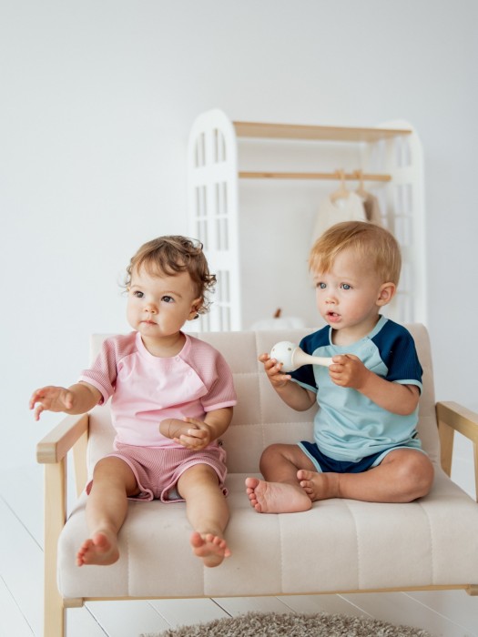 комплект футболка и шорты "атлантика" из рифленой ткани 0+ активного стиля с лицевой стороны