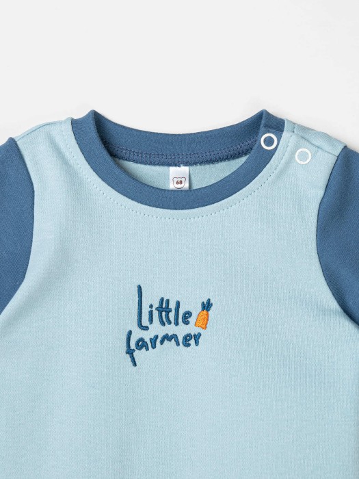 комплект футболка и шорты "небо" с принтом 0+ по цене 1079 руб вид справа