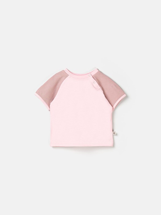 комплект футболка и шорты "роза" из рифленой ткани 0+ по цене 1999 руб вид справа