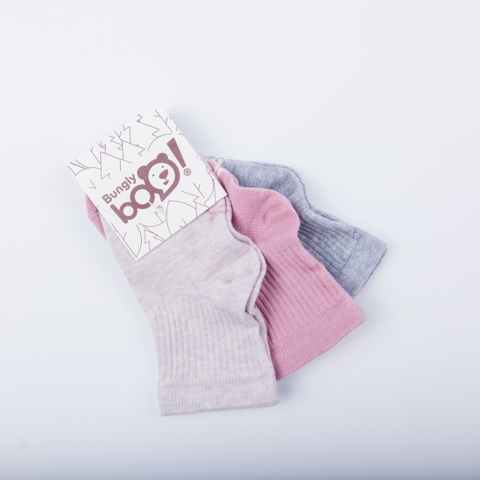 комплект носков "пудра/нюд/пепел" из проверенных материалов спереди