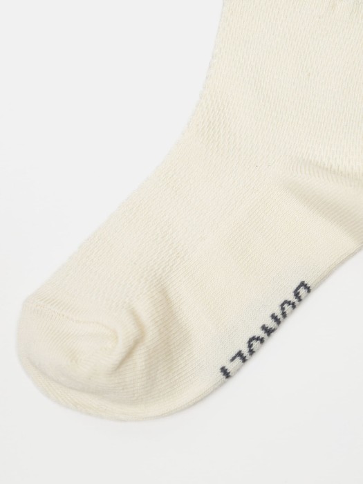 комплект носков с перфорацией "персик/молоко" 2 шт из россии вид сбоку