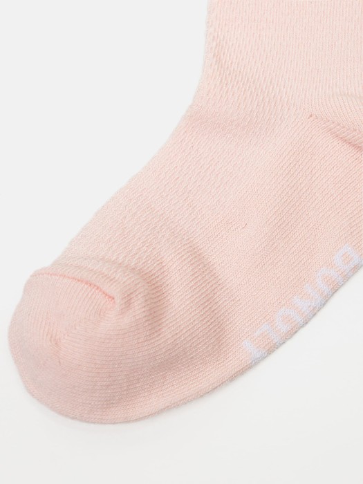 комплект носков с перфорацией "персик/молоко" 2 шт универсального стиля с лицевой стороны