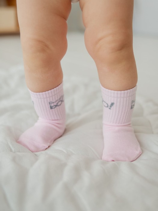 комплект носков со стопперами "нарцисс/роза" 0+ из россии вид сбоку