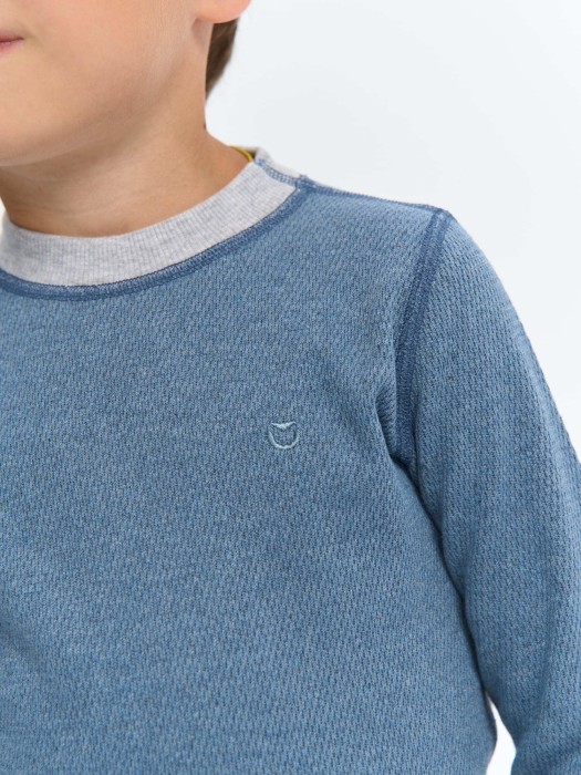 комплект термо "деним" с гульфиком активного стиля с лицевой стороны