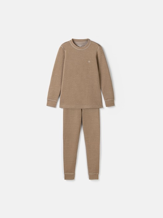 комплект термо "какао меланж" с шерстью 7+ фотография