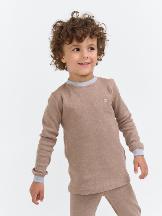 комплект термо "какао" активного стиля с лицевой стороны