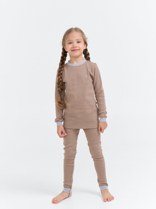 комплект термо "какао" от 1 до 3 лет с изнаночной стороны