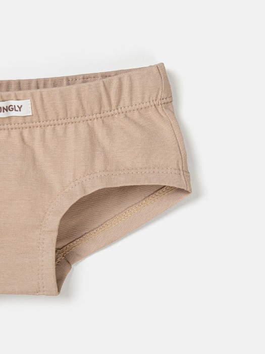 комплект трусов для девочек "беж/фуксия" 2 шт из россии вид сбоку