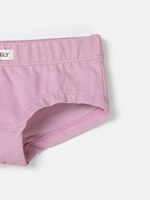 комплект трусов для девочек "пудра/молоко" 2 шт из россии вид сбоку