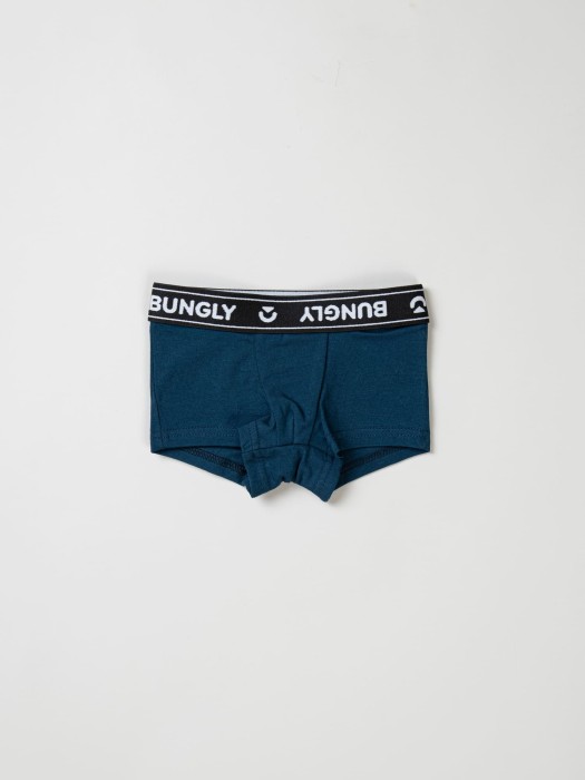 комплект трусов для мальчиков "фисташка/петроль" 2шт от бренда bungly вид слева