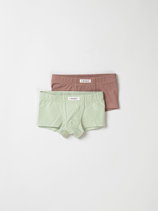 комплект трусов для мальчиков "кофе/шалфей" 2шт фотография
