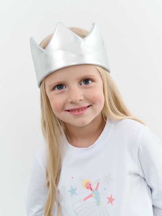 корона "серебро" от бренда bungly вид слева