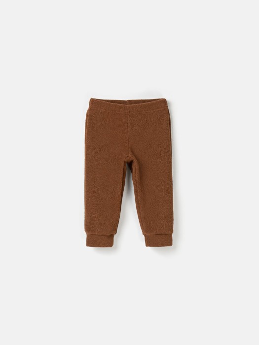 костюм флисовый колор блок "хаки" 0+ из флиса спереди