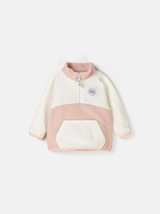 костюм флисовый колор блок "пудра" 0+ по цене 2309 руб вид справа