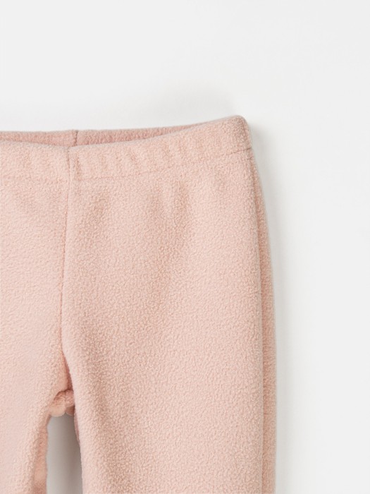 костюм флисовый колор блок "пудра" 0+ от 1 до 3 лет с изнаночной стороны